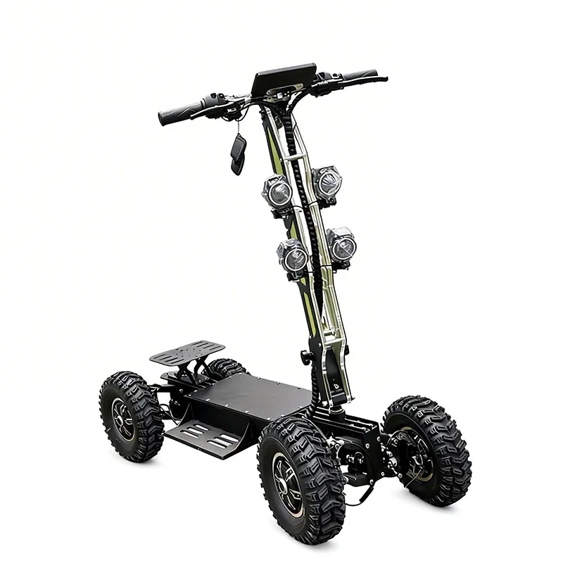 13-Inch four-wheel electric scooter high-speed dual-drive four-wheel drive off-road vehicle outdoor patrol foldable all-terrain