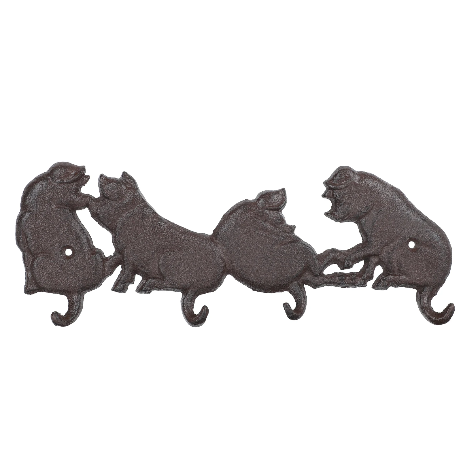 

Iron Pork Hooks Wall Mounted Home Pig Shape Wall Hook Office Decorative Practical Pig Shape Coat Hanger