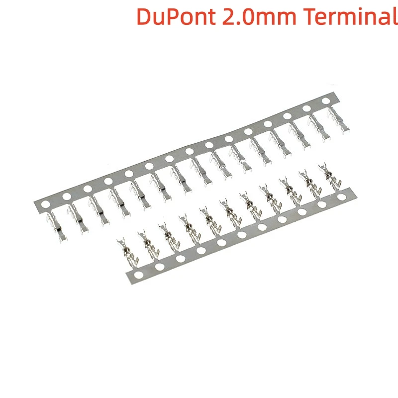 

100PCS DuPont 2.0mm Terminal Crimp Phosphor Bronze Female Terminal Connector DuPont Metal Reed Terminal
