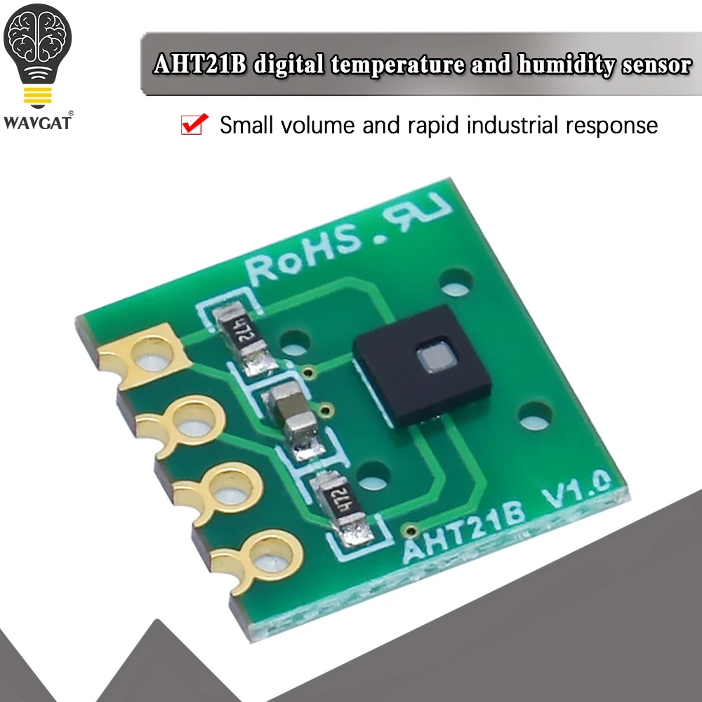 WAVGAT AHT21 High Precision Digital Temperature and Humidity Sensor Measurement Module I2C Communication Replace SHT20