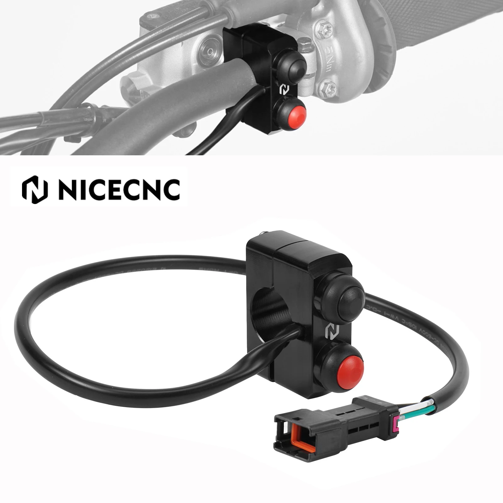 

NICECNC для KTM EXC 300 2024-2025, кнопка запуска и остановки EXC EXC-F XC-W XCF-W XWF 150 250 450 500 SX SX-F XC XC-F 23-2025