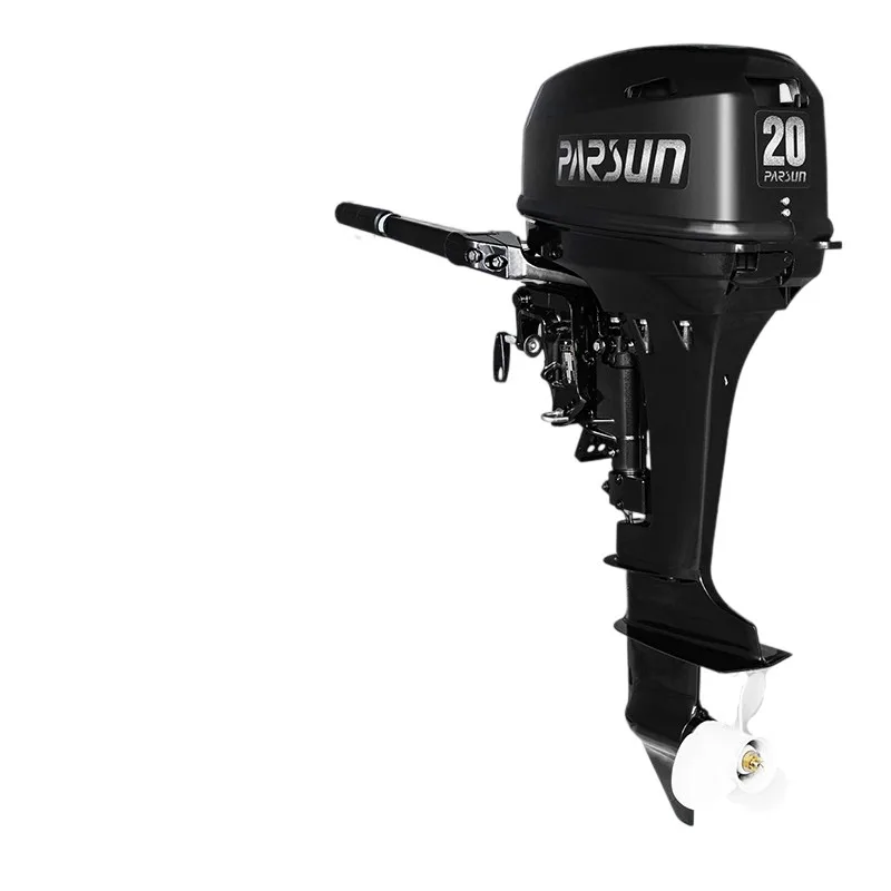 Motore fuoribordo ad albero corto/lungo a 2 tempi da 20 HP, motore marino ad alta potenza da 276 cc per canottiere gonfiabili, piccole motoslitte