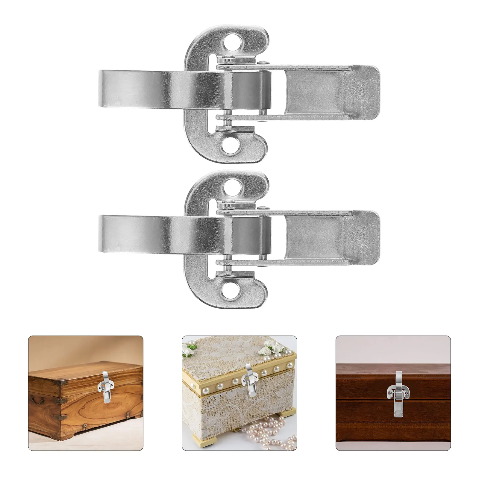 3 قطعة صندوق متعدد الاستخدامات مزلاج مشبك معدني لصناديق الأدوات المعدات الصناعية تصميم أنيق سهل التركيب