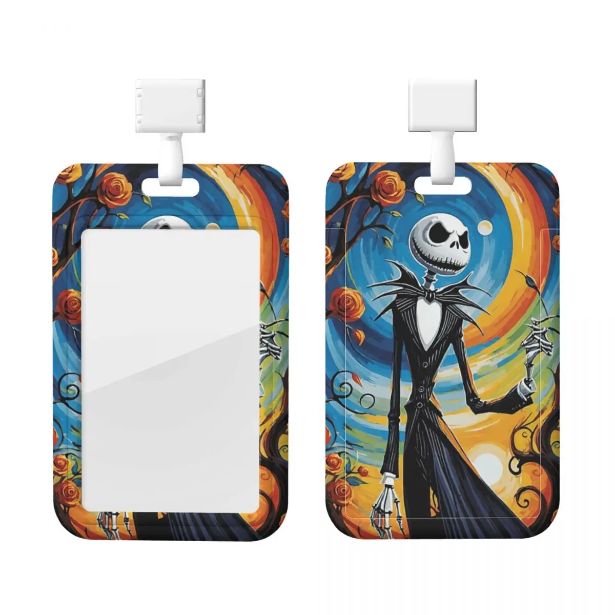 

Custom Jack Skellington Credit Card Holders Neck Strap Lanyard ID Badge Card Holder Factories Engineers Card Holder