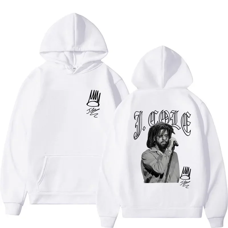 Rapper j cole hip hop impressão hoodie moda masculina mulher oversized vintage manga longa harajuku casual hoodies streetwear pullovers