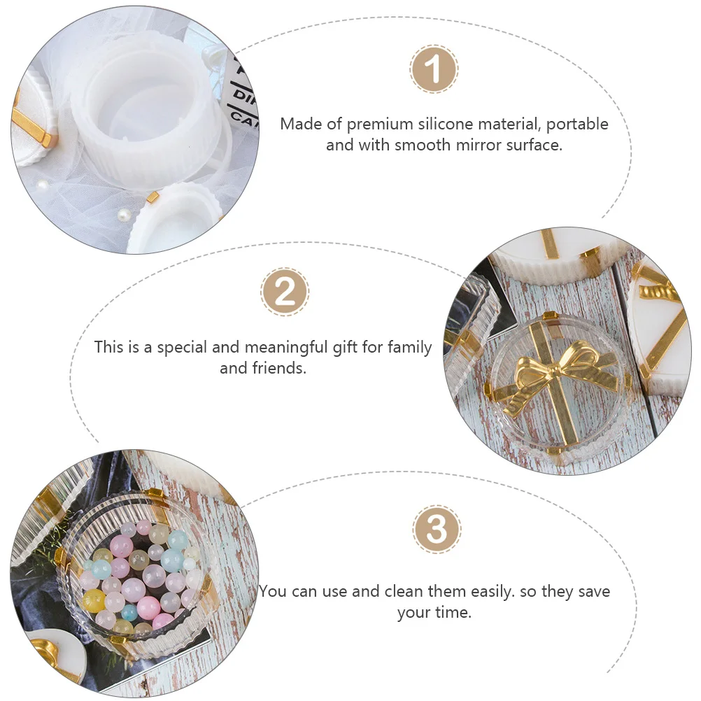 

Gift Box Mold Silicon Storage Organizer DIY Silicone Epoxy Resin Cartridge