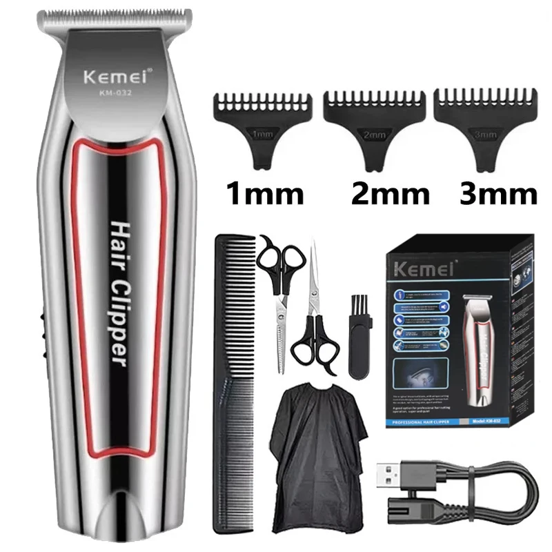 Kemei Professional Hair Trimmer Electric Beard Trimmer For Men Hair Clipper Hair Cutter Machine Haircut Grooming Kit KM-032 image 3