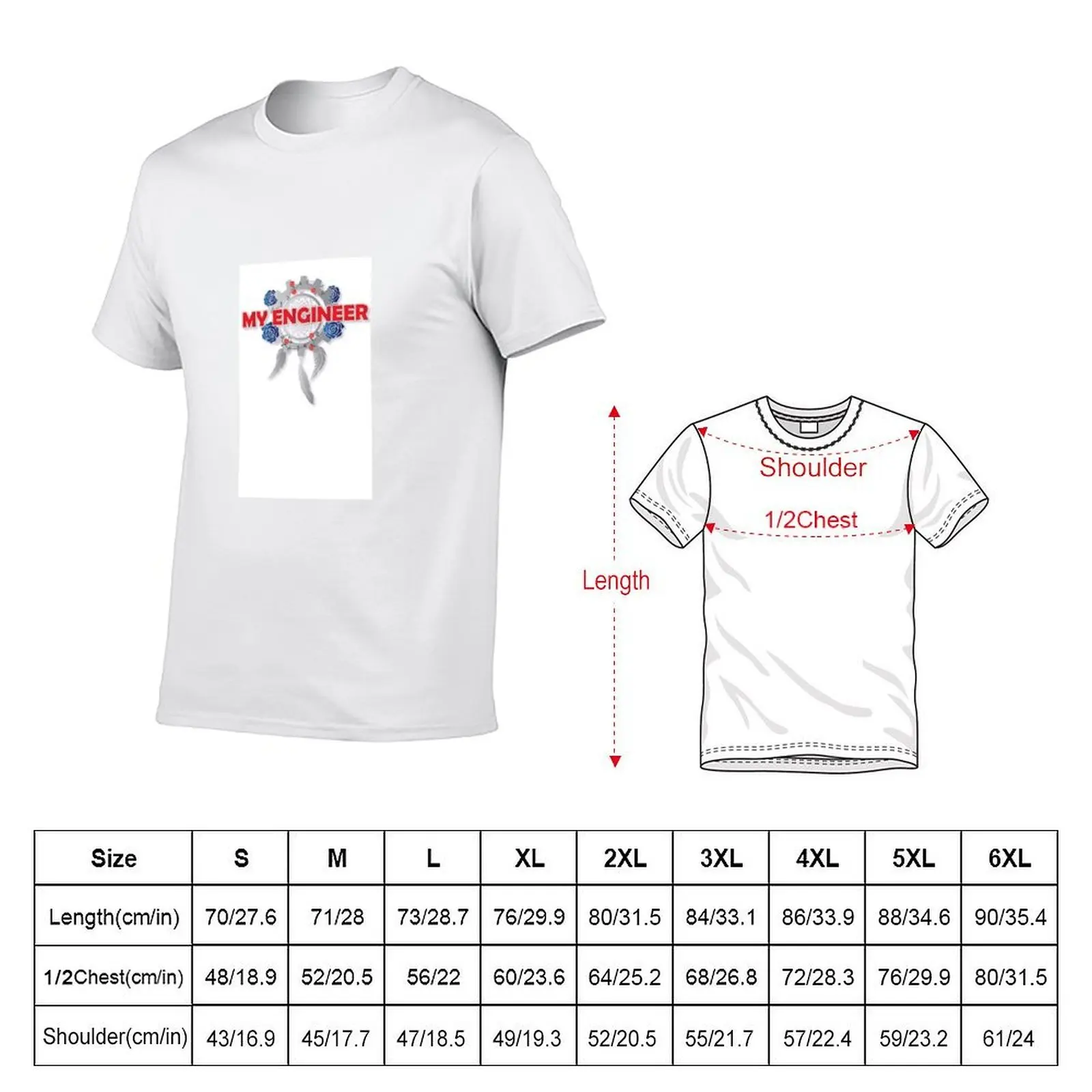 My Engineer T-Shirt cotton t shirt pack graphic t shirts for man black cotton t-shirt plain for man package T-shirt