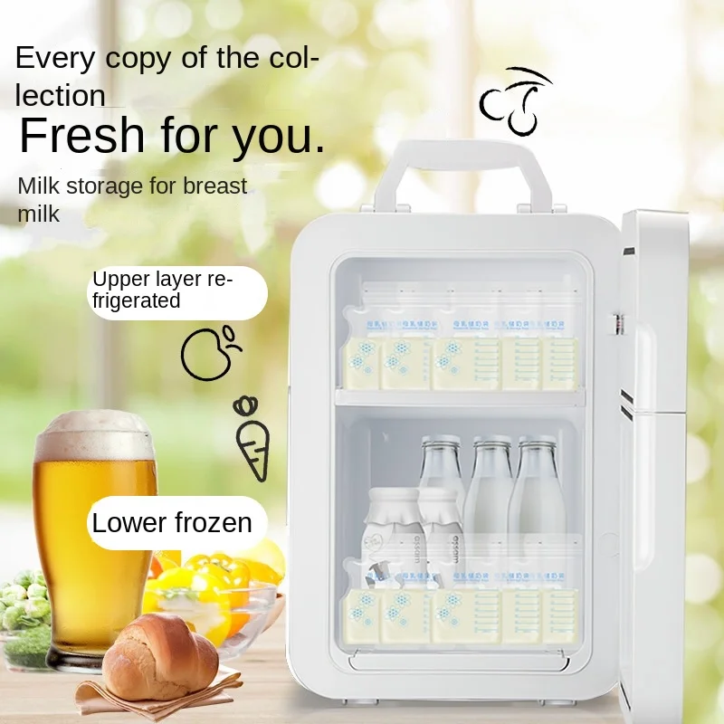 12v Portable Car Home Dual-use Student Makeup 4L Silent and Environmentally Friendly Compressor Refrigeration Small Refrigerator