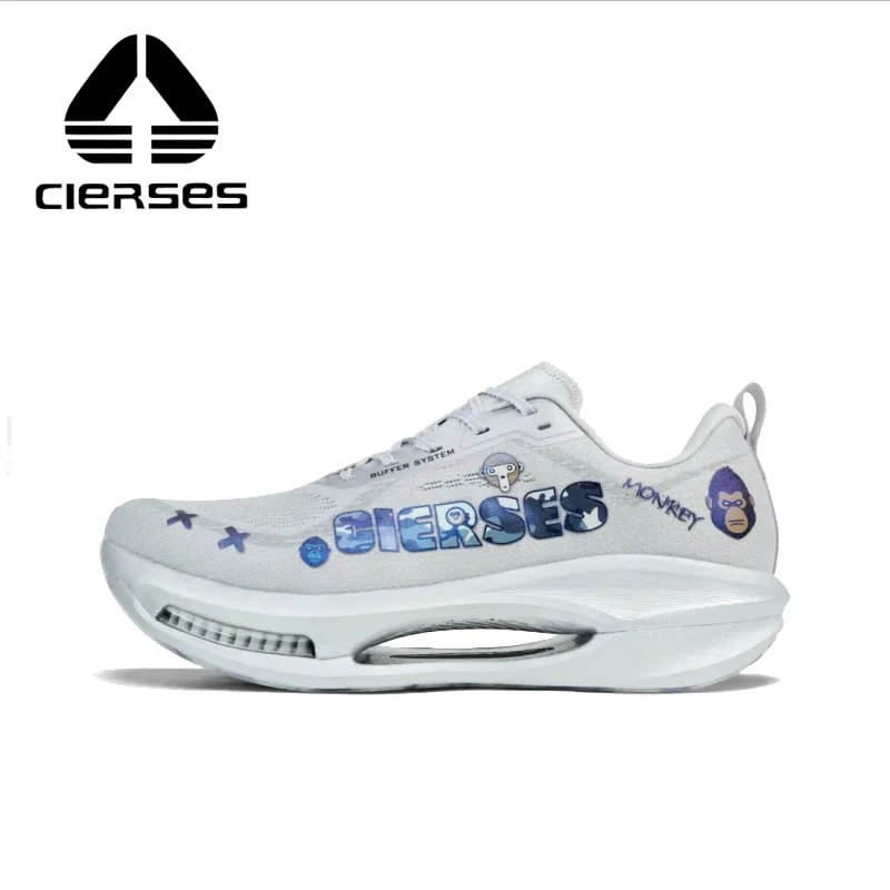 CIERSES Nitrogen Cushion Running Shoes For Men And Women Comfortable Full-Length Carbon Plate Marathon Running Shoes  2445