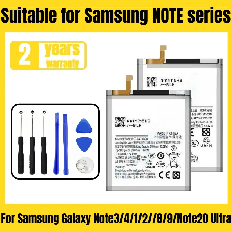 

For Samsung Galaxy Note3/4/1/2//8/9/Note20 Ultra/Note10/Note7/Note4 edge/note 10 plus/lite/note 20 (5G) battery EB-BN970ABU