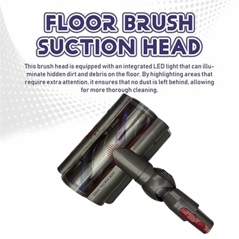 

A67Z Quick-Release Direct Drive Brush Head For Dyson V7/V8/V10/V11/V15 Vacuum Attachments For Hardwood Floor