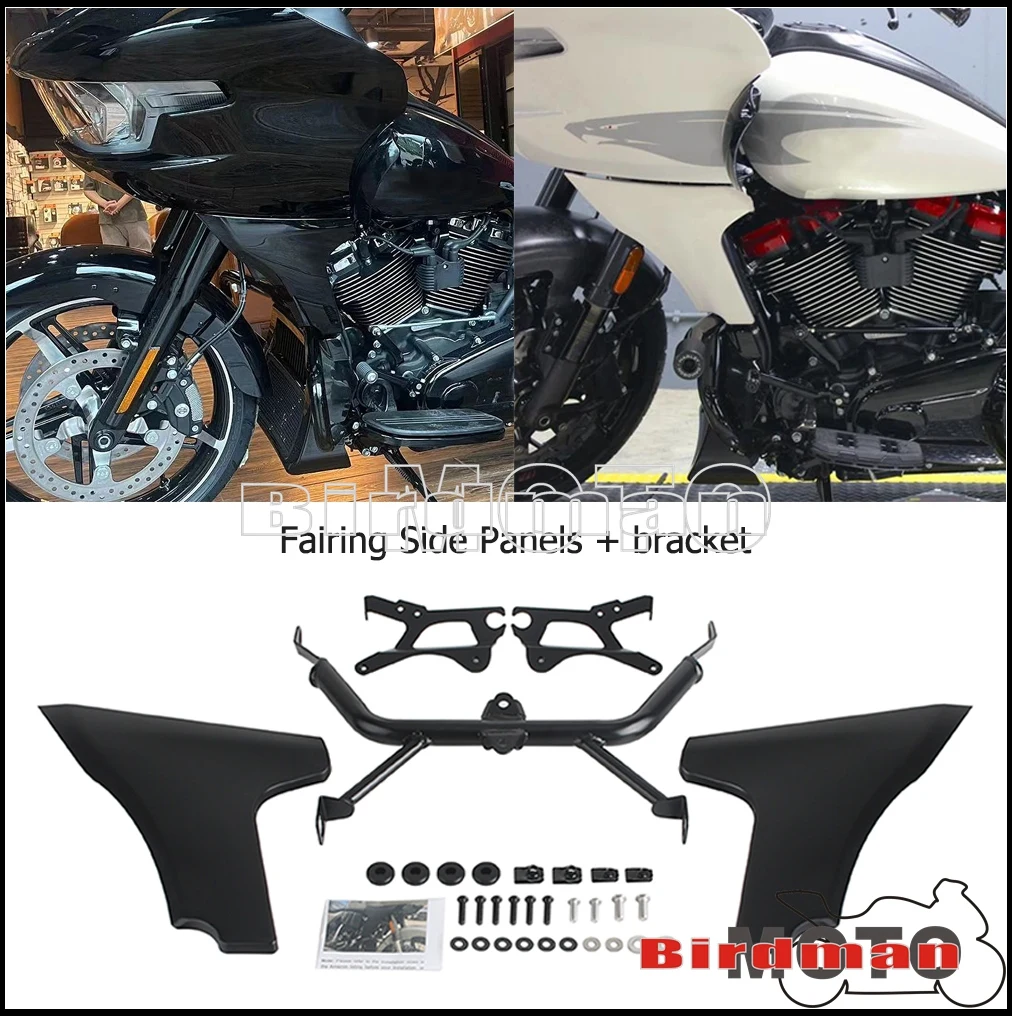 

Motorcycle Accessories Side Fairing Panel Support Bracket Kits For Harley Touring CVO Road Glide ST FLTRXSTSE 2024 FLTRXSE 2023