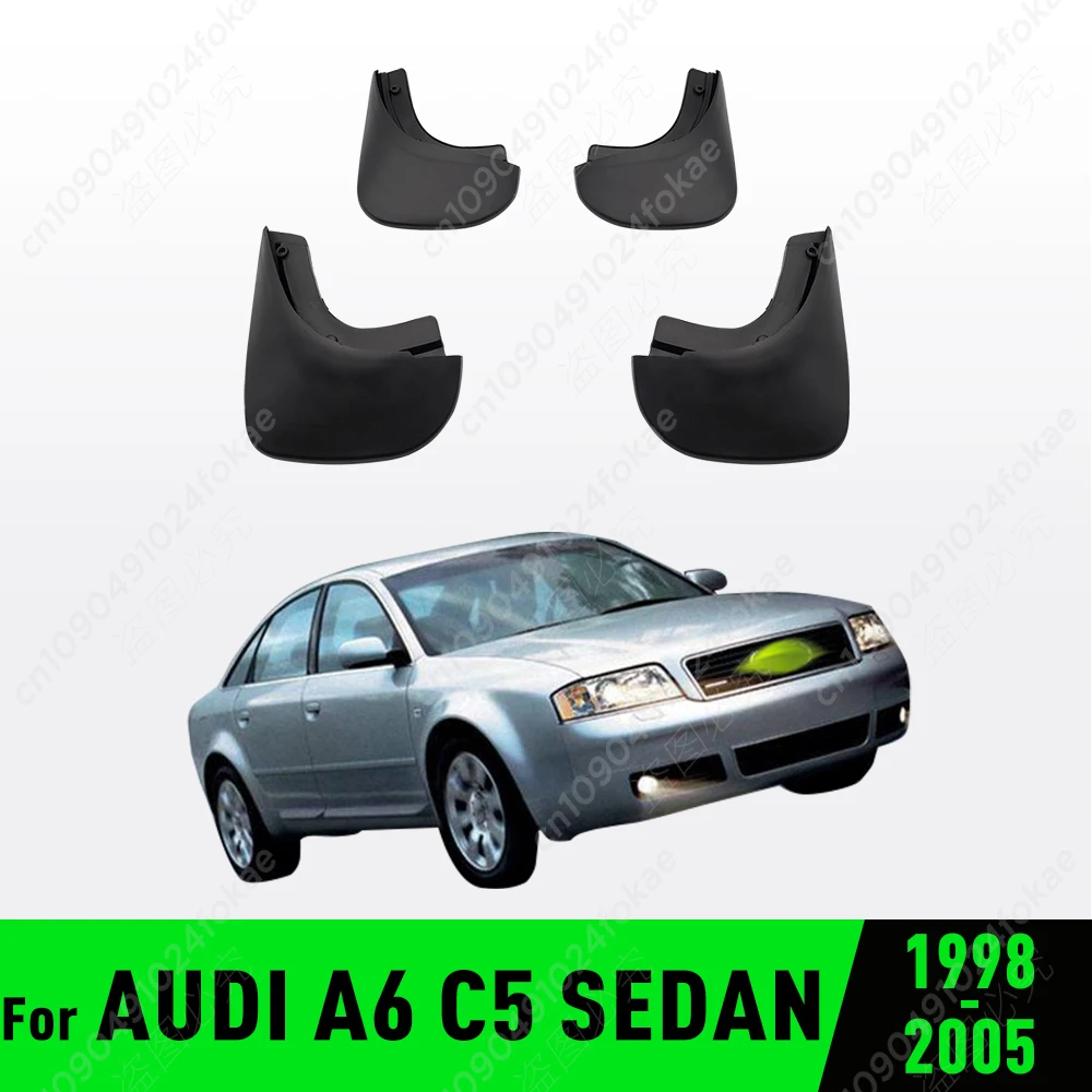 FOR AUDI A6 C5 SEDAN 1998 1999 2000 2001 2002 2003 2004 2005  Fender Mudflaps Splash Guards  Mudguards Mud Flaps car Accessories