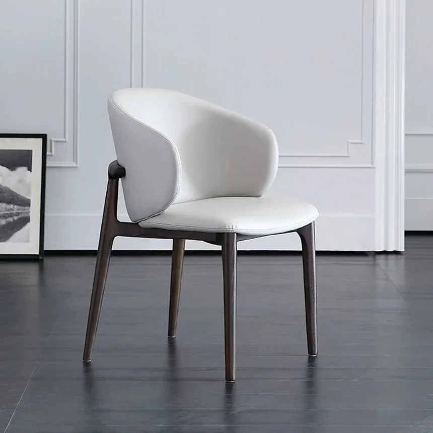 

-High Quality Home Furniture Dini Chair Seat Leather Dining Chairs Factory Dining Room Modern Design Kitchen