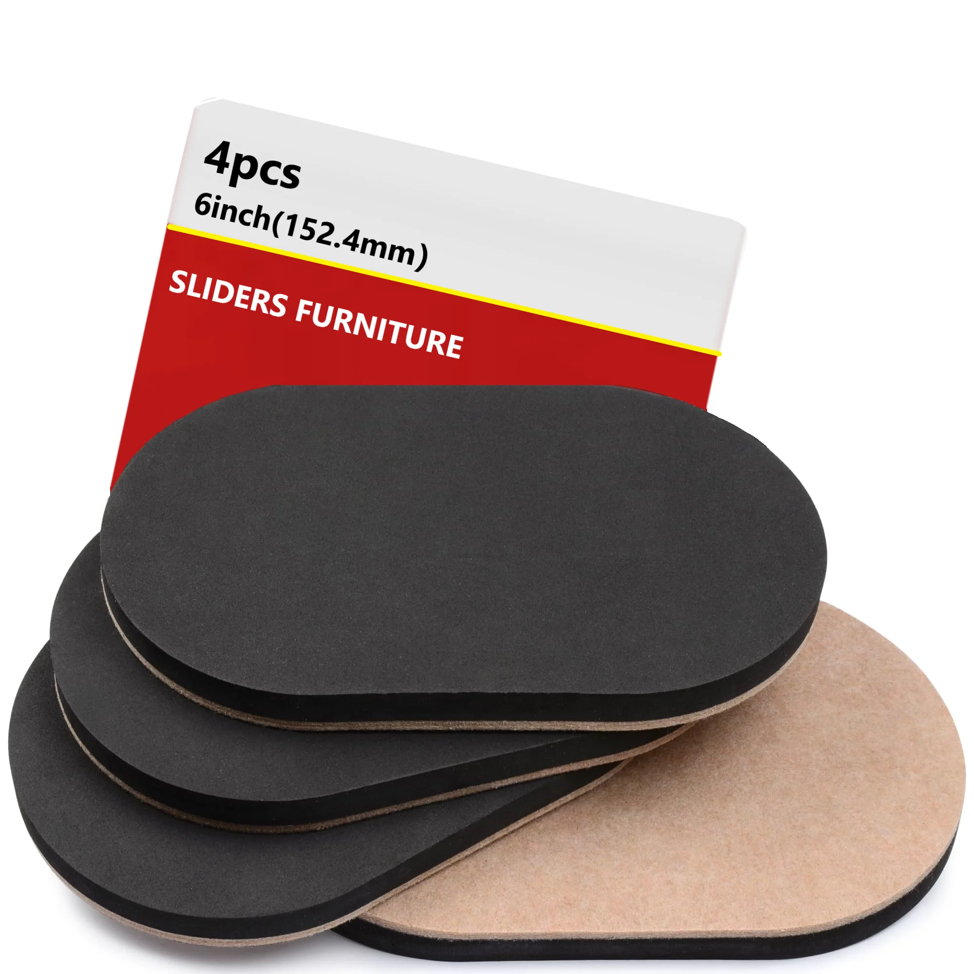 Felt Furniture Sliders Hardwood Floors - 4 PCS 6' X 3 1/2' Furniture Sliders - Heavy Duty Felt Sliders Hard Surfaces