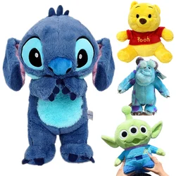 21-35CM Winnie the Alien Hairy Three-eyed Monster Doll Disney Plush Toys Stitch Plush Stuffed Doll Soft Pillow Cute Toy Gifts