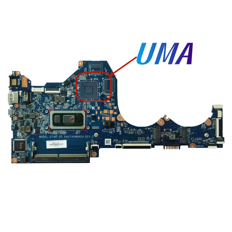 Imagem -02 - Laptop Motherboard para hp Pavilion Dag7admb8d0 G7ad2g L36236601 Tpn-q207 i3 i5 I78th Cpu Uma Gb-gpu Mainboard