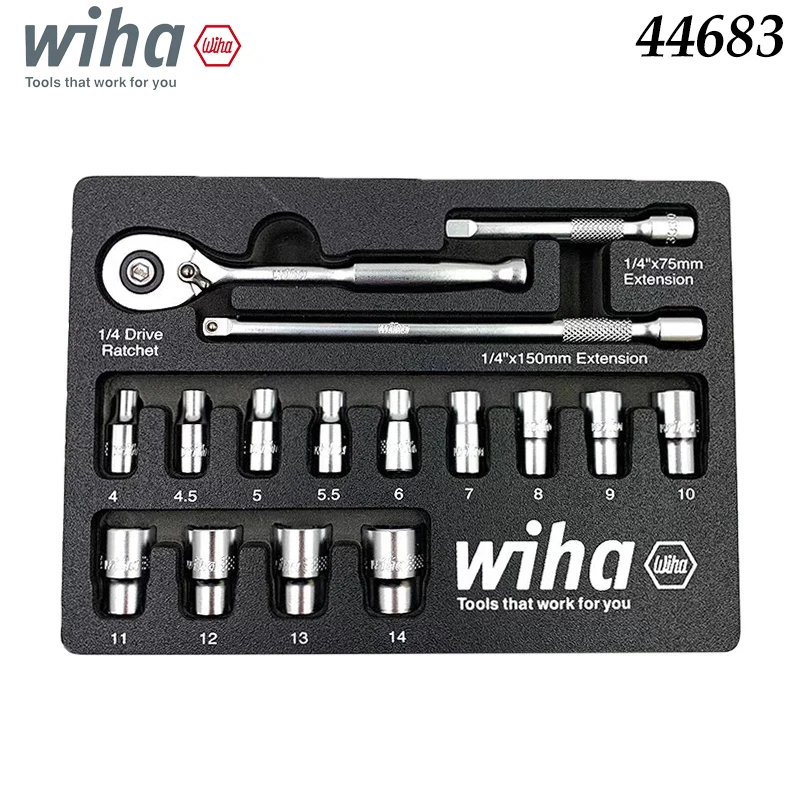 wiha-44683-jeu-de-douilles-et-cliquet-1-4-po-en-acier-au-chrome-vanadium-professionnel-pour-reparations-automobiles-et-mecaniques