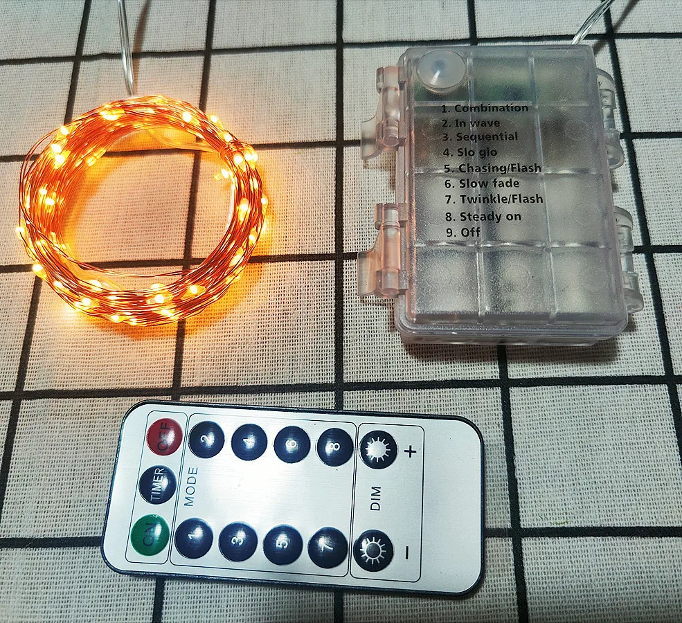

LED Battery Powered Warm Ambient Light String 5M 50LEDs Lights Fairy Light USB Case Remote Control Bedroom Dorm Wedding Party