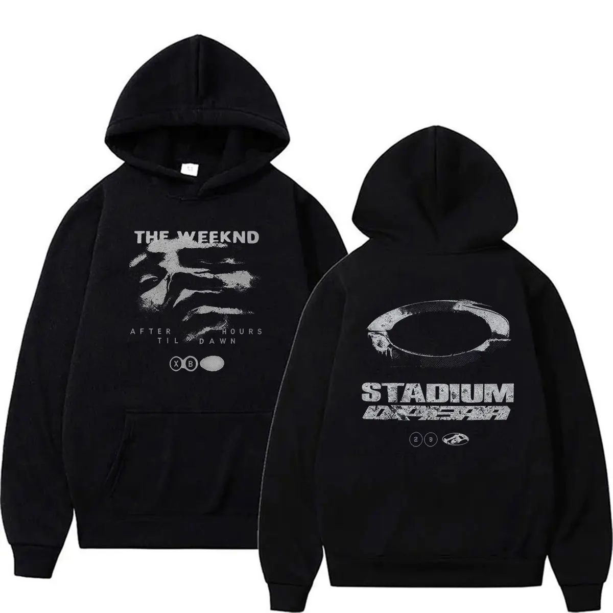 The Weeknd After Hours Til Dawn Stadium European Tour 2026 Hoodie Herren Hip-Hop Vintage Mode Pullover Sweatshirt Streetwear – Detail 2