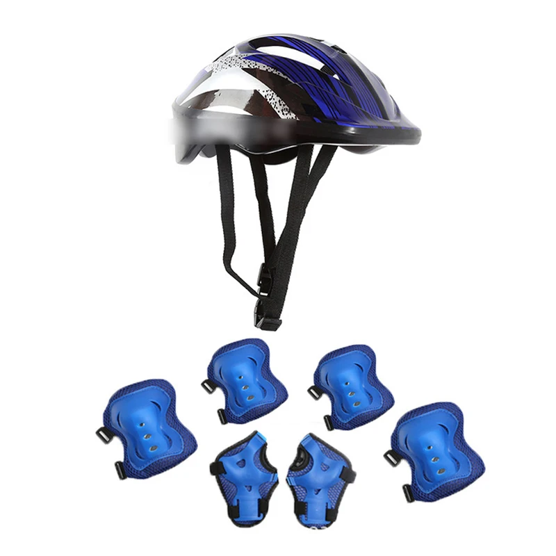 Set helm keselamatan anak, bantalan lutut dan siku anak laki-laki perempuan cocok untuk bersepeda, sepeda keseimbangan, roller skating ATV BMX 456789101112