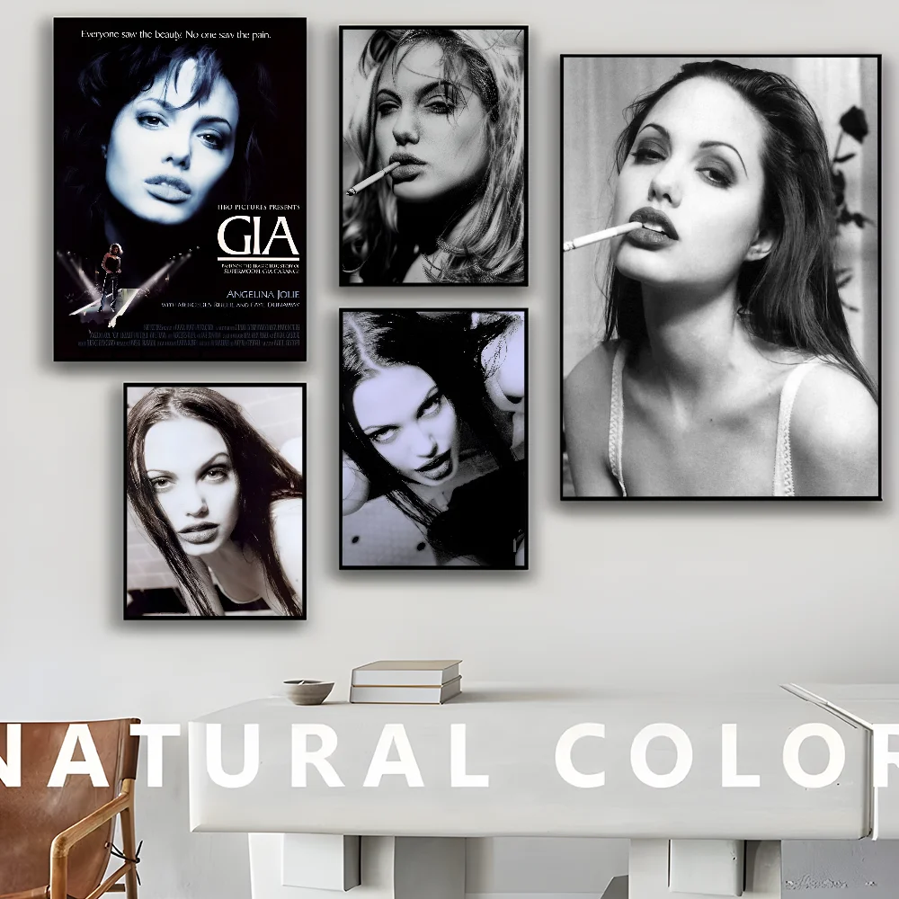 A-Angelina J-Jolie Classic Vintage Posters Vintage Room Home Bar Cafe Decor Nordic Home Decor