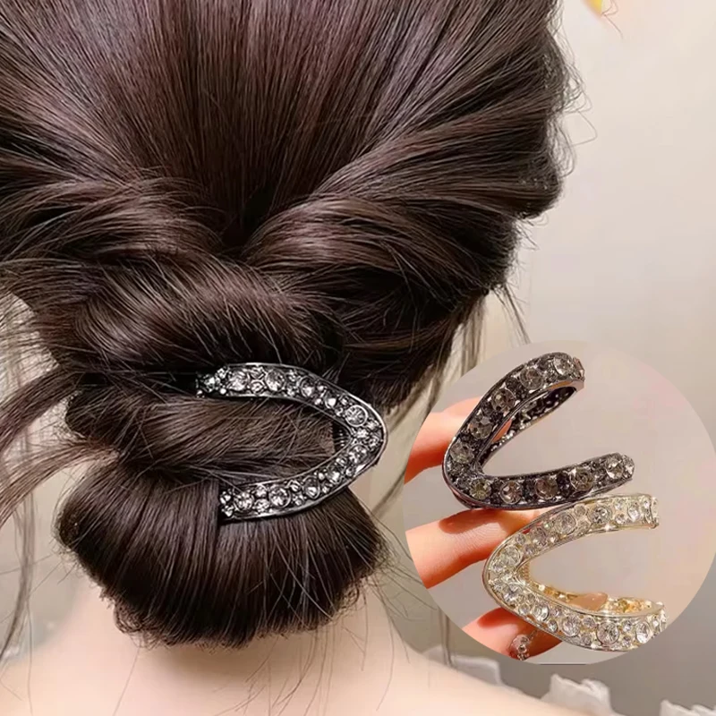 مقاطع الشعر مخلب عالية ذيل حصان على شكل حرف V انتزاع كليب تحديد قطعة أثرية عودة رئيس اللحم مشبك شعر الراقية حجر الراين كليب غطاء الرأس