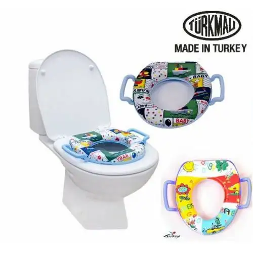 CHILD TOILET SEAT ADAPTER HANDLE SÜNGERLİSevimli potty Pad Kids Travel Portable Baby Toddler Potty toilet skew