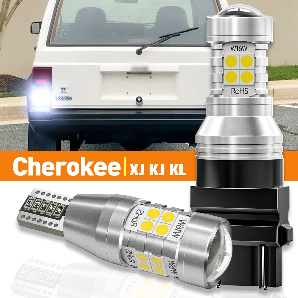 

2 шт. светодиодный фонарь заднего хода для Jeep Cherokee XJ KJ KL 1984-2007 2005 2006 2014 2015 2016 2017 2018 2019 аксессуары лампа Canbus