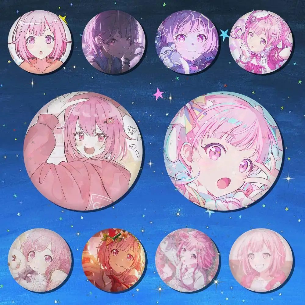 A-O-Otori Emu Cartoon Round Brooches On Backpack Jacket Acrylic Button Pins Collection Gifts