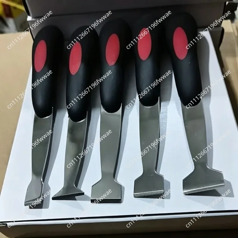 For Manual Windshield Urethane Scraper Tool Kit Glass Bottom Glue Repairing Knife Set with 5pcs Blades with Soft Rubber