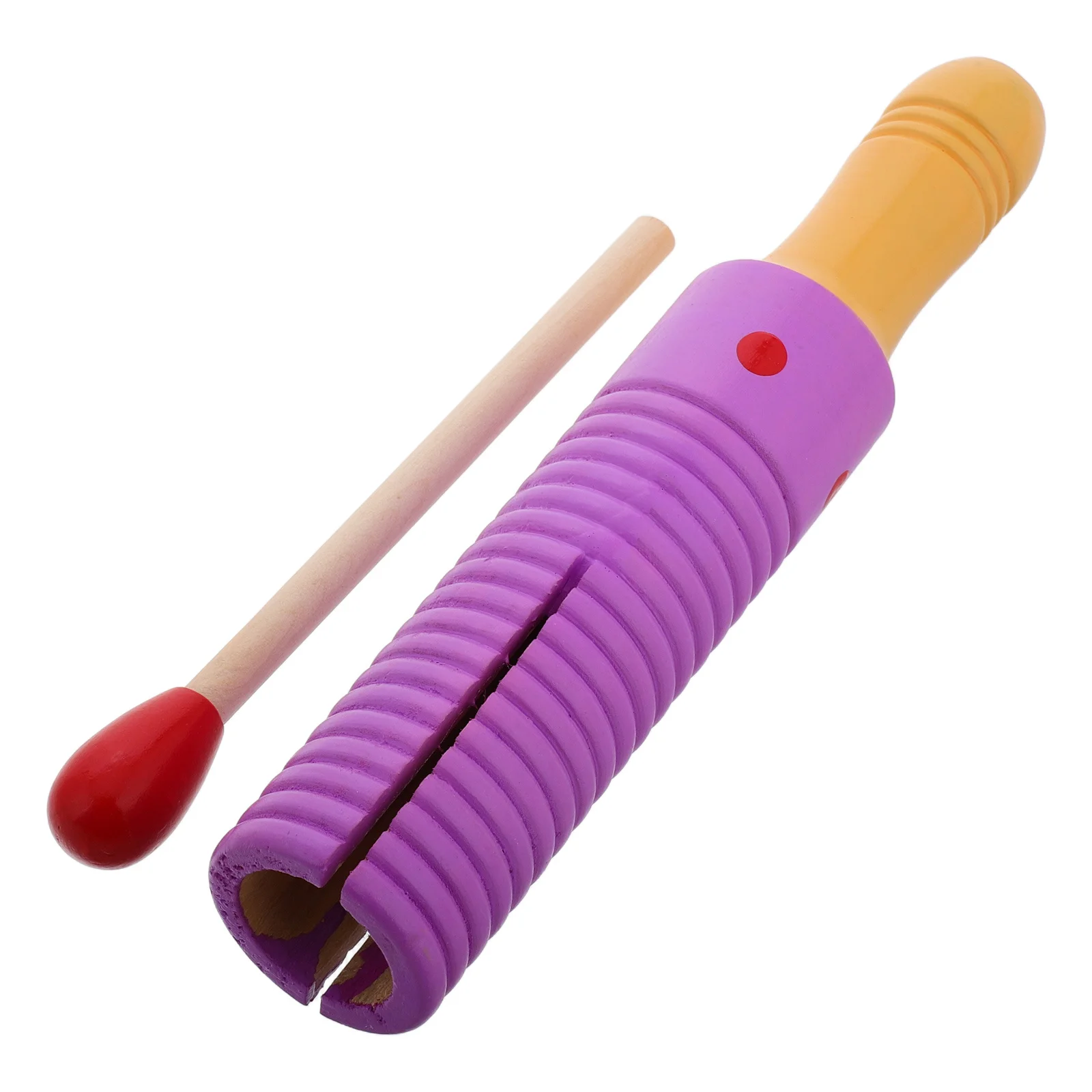 

Orff Instrument Montessori Music Horn Guiro Musical Training Tool Rubber Educational Rhythm Block