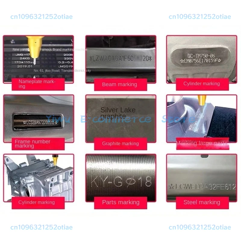 2025 Portable Pneumatic Dot Peen Marking Machine For VIN Code 170x110mm Frame Chassis Number Metal Engraving Tool Useful