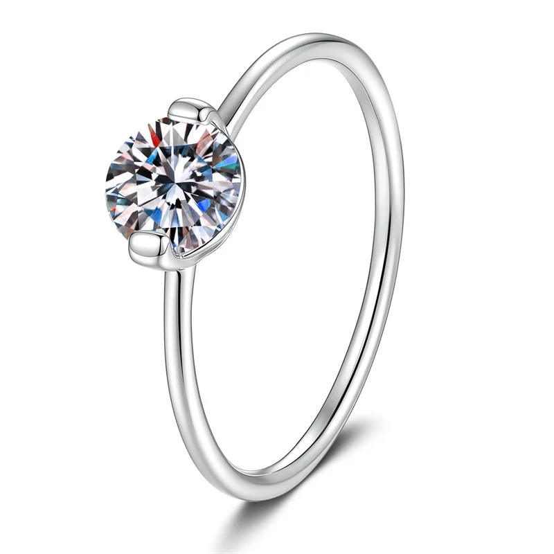 

JR088 Lefei Fashion Trendy Luxury Diamond-set Classic Moissanite Design Paw 2 Ring For Women s925 Sterling Silver Party Jewelry