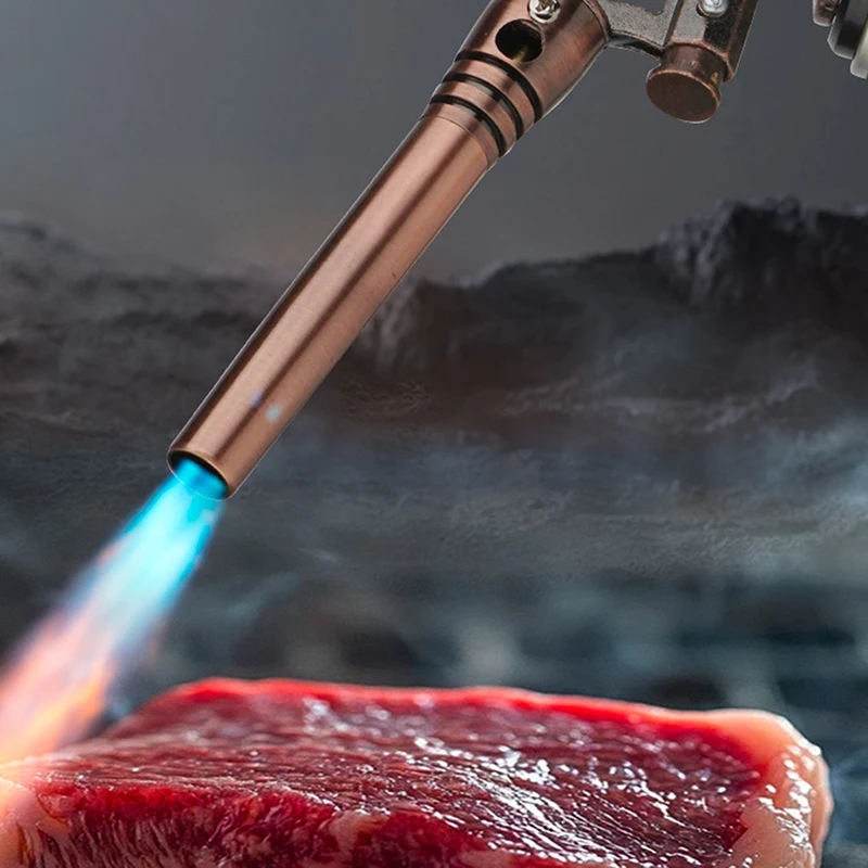 Welding Gas Burner Flame Gun Flame Gas Torch Blowtorch Cooking Outdoor Soldering Butane AutoIgnition Gas-Burner Lighter Heating