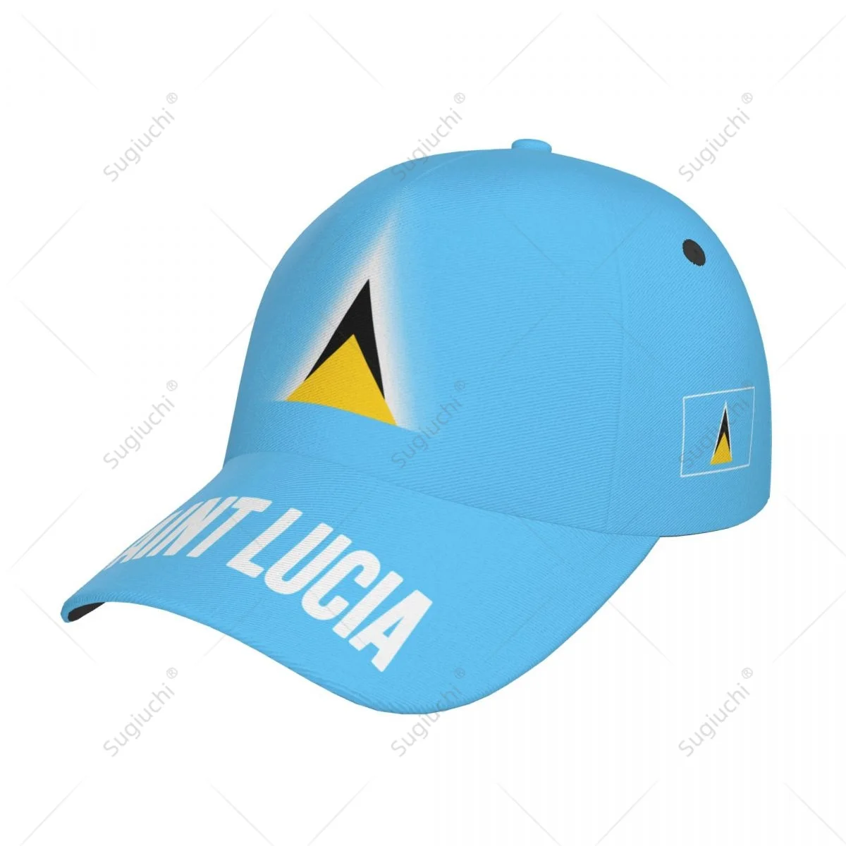 Unisex Baseball Cap Hat Saint Lucia Flag Gradient Color 3D Printing for Tennis Outdoor Bike Bicycle Golf Baseball Sports Fans