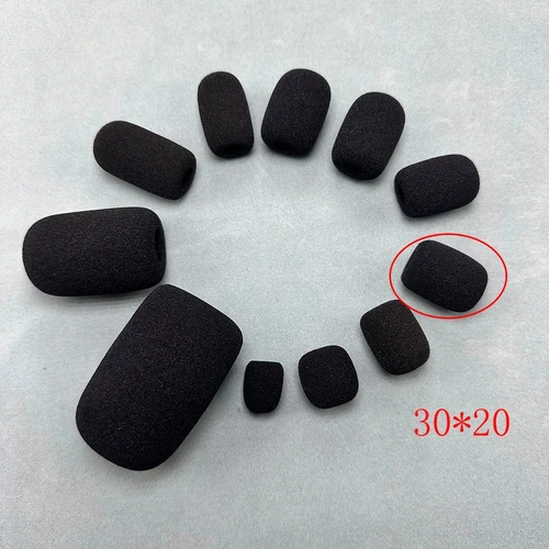 Imagen 2 del producto 5 uds pequeñas cubiertas de espuma para Mini micrófono para auriculares cubierta de micrófono para protección de auriculares para micrófonos Lavalier