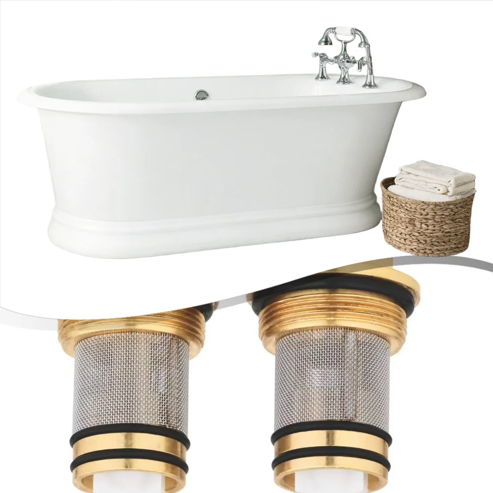 Copper Tub Faucet Valve 1411600 Compatible For Bathtubs Gold Replacement Bathroom Part Sink Accessories Parts