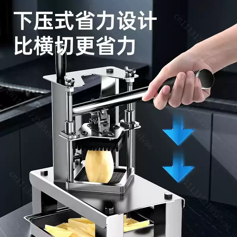 Commercial Vertical Stainless Steel Dicing Machine, Cutter for Potato, Carrot, Cucumber, Onion, Lotus Root Chips & Cubes