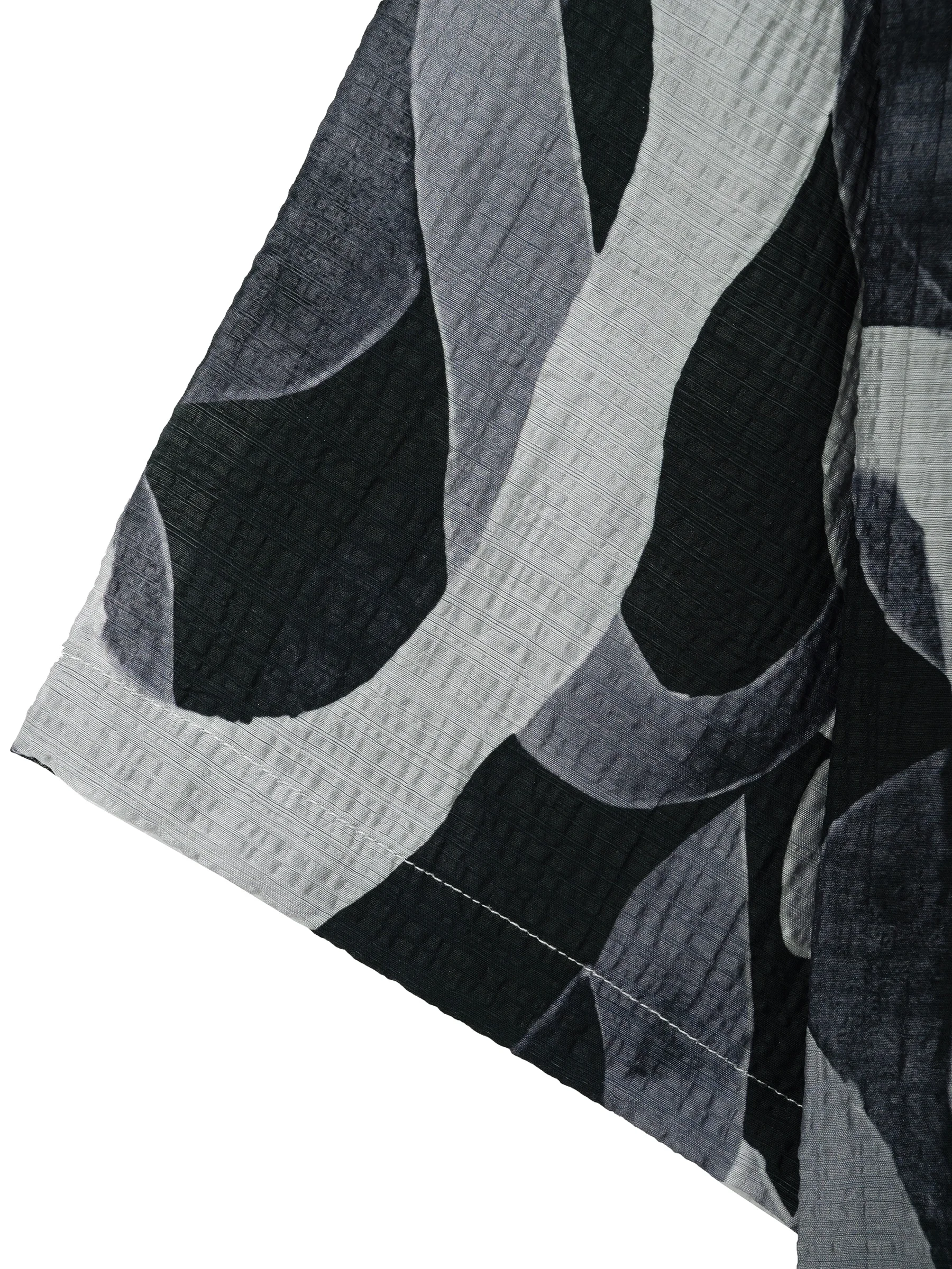 Men's Shirt Printed Fashion And Individuality Cardigan Button Lapel Casual Seaside Vacation Trend Short-Sleeved Tops