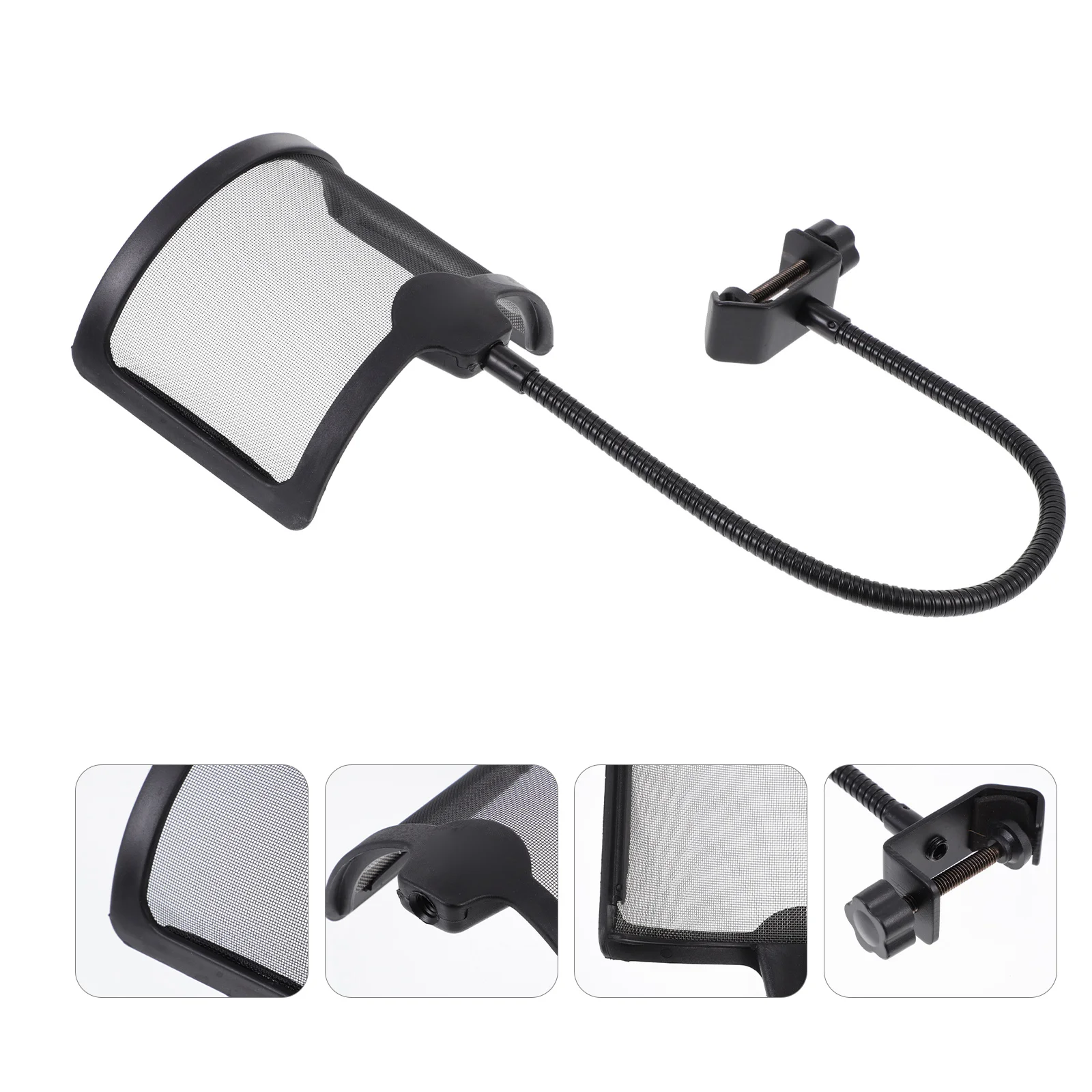 

1Pcs Microphone Wind Screen Filter Black Professional Mic Shield Prevent Popping Hissing Recording Accessory Blowout Prevention