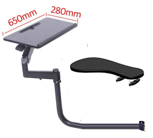D-MOUNT UP-8AT aluminum full motion height adjustable long arm Reading book floor stand+Shelf for mouse etc office stand