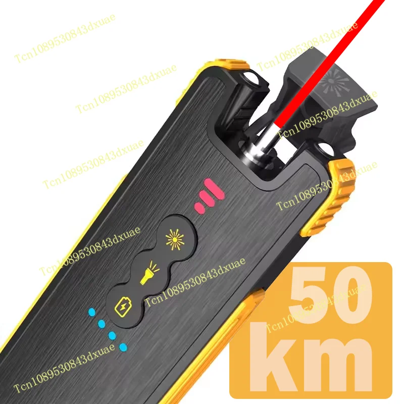 

Cable Fault Locator TH108 50mW Rechargeable VFL In-built Lithium Battery 50km Vfl 50mW Fiber Optic Visual Fault Locator