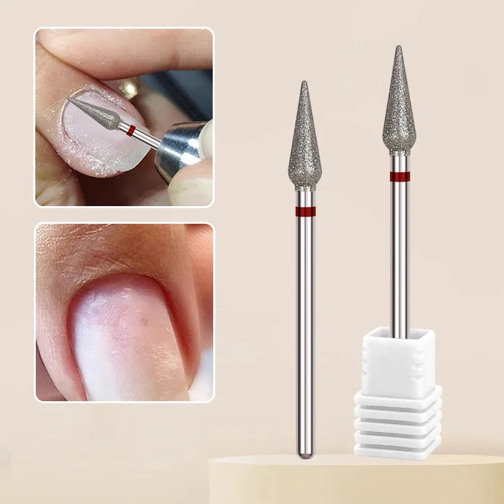 1pc prego brocas máquina pedicure manicure pé cutícula ferramentas limpas arquivo de unhas cabeça moagem ferramentas da arte do prego acessórios polonês