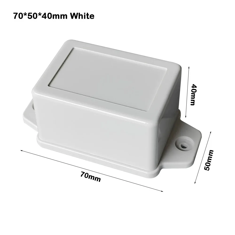Waterproof Project Enclosure Boxes ABS Plastic White Black Storage Case 10 Styles Housing Instrument Case Electronic Supplies