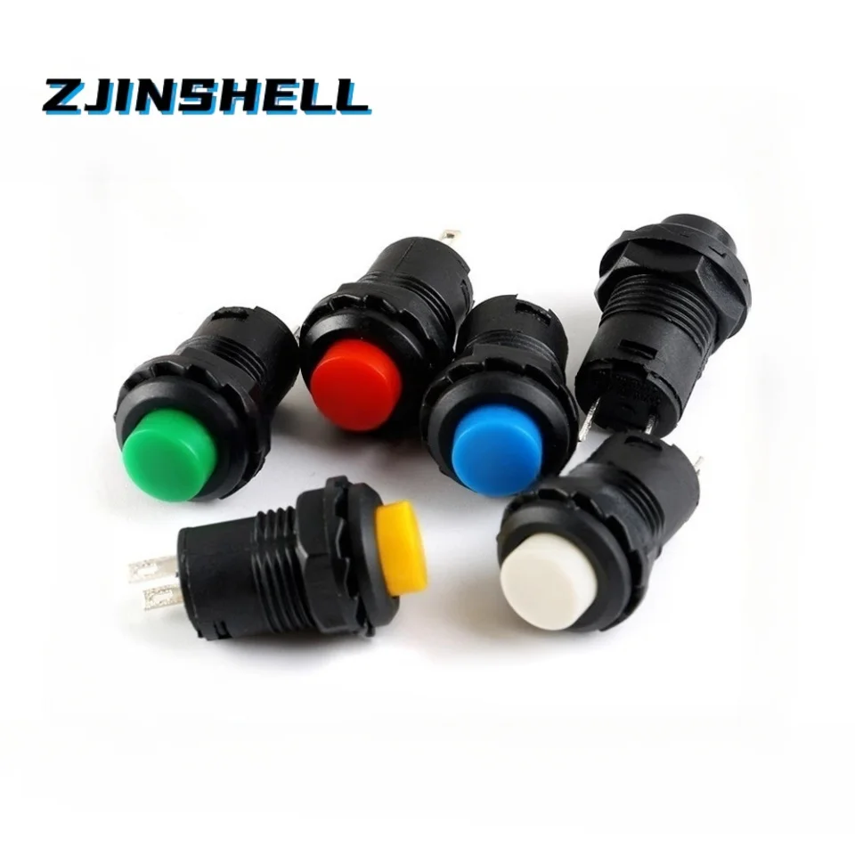 12mm Lock Latching OFF- ON Push Button Switch maintained fixed pushbutton switches Self-Lock button