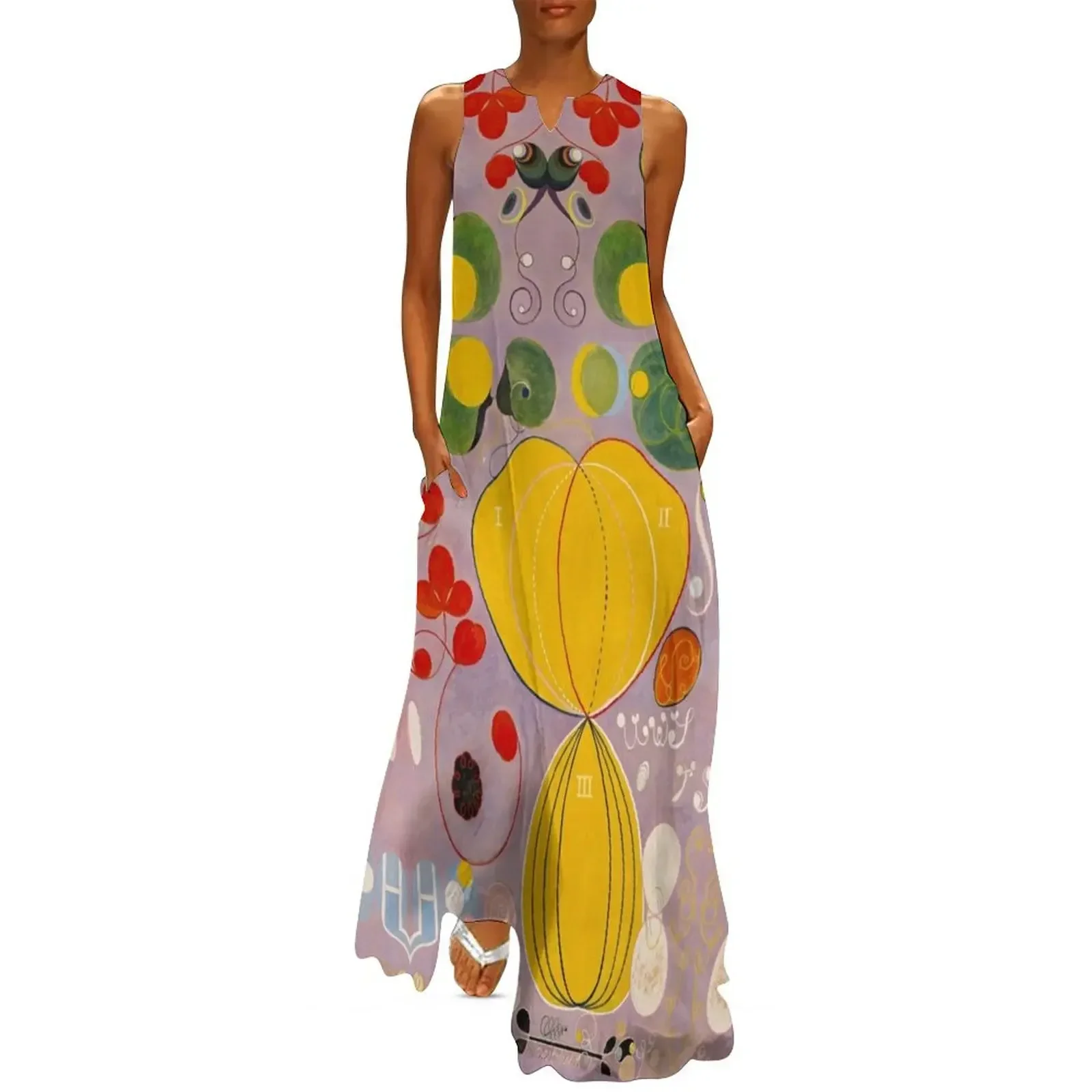 

The Ten Largest No. 7 Adulthood Hilma Af Klint Long Dress long dress women summer Aesthetic clothing Dress
