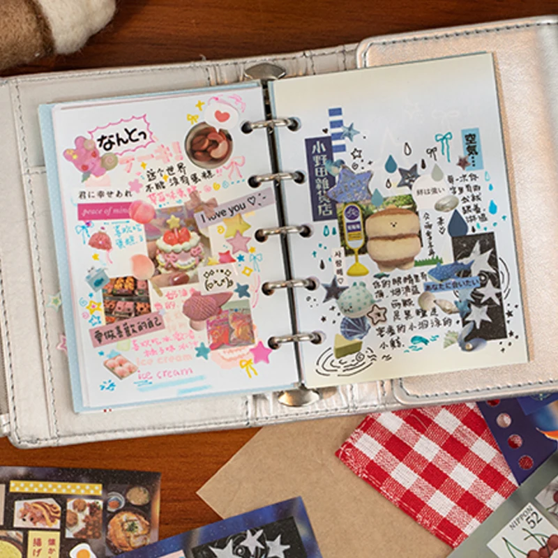 Mr.Paper kawaii الوقت قصة قطع فيلم لفائف ملصق كتاب DIY كتيب ملصقات الزخرفية لوازم ثابتة هدايا الأطفال #5