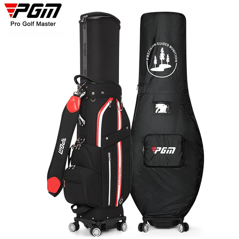 

PGM Golf Bag Men's and Women's Hardshell Telescopic Ball Bags Universal Four-wheeled Air Consignment Golf Bag QB184